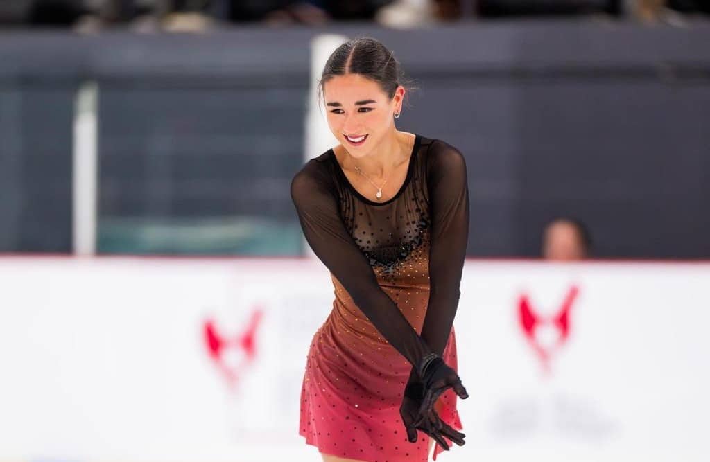 Andrea Astrain, seleccionada nacional de patinaje artístico sobre hielo.