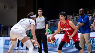 La selección nacional de basquetbol durante su participación en el Campeonato Centrobasket Femenil 2024