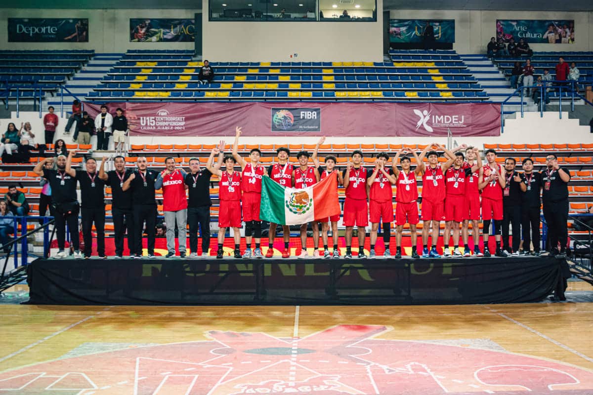 Selección nacional de basquetbol logra medalla de plata en Centrobasket sub 15.