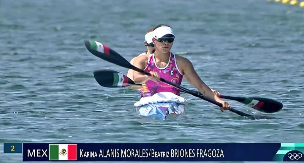 Karina Alanís, seleccionada olímpica de canotaje en París 2024, participó en Toma de Tiempo Selectiva Nacional en Cuemanco