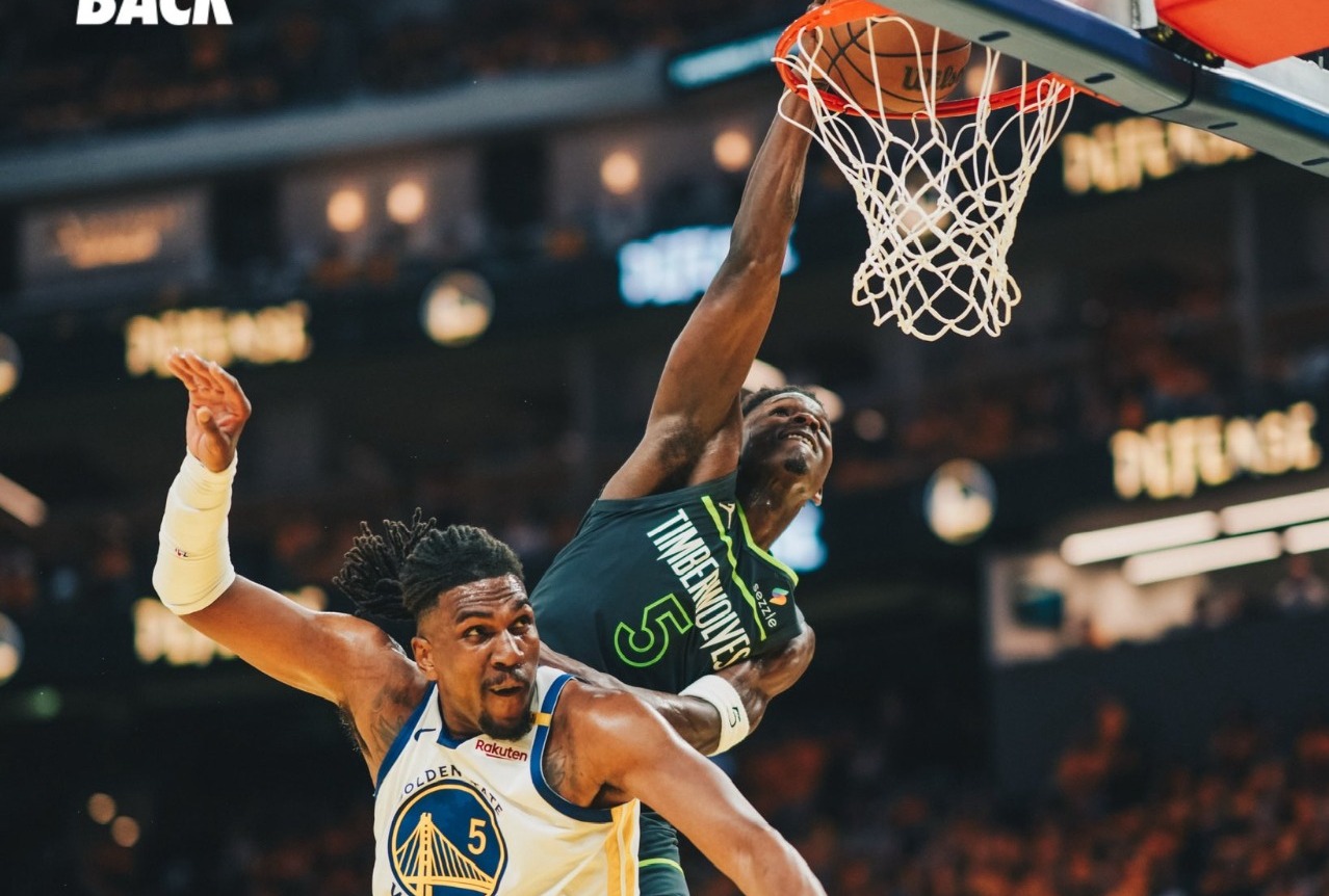 Liderados por Edwards, los Timberwolves se adelantaron 2-1 ante los Warriors.